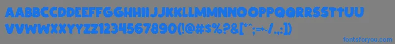 Cipitillo-Schriftart – Blaue Schriften auf grauem Hintergrund