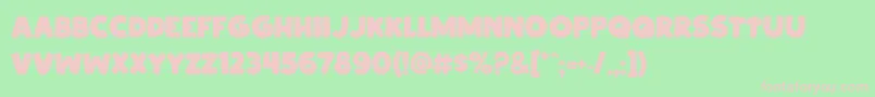 Cipitillo Font – Pink Fonts on Green Background