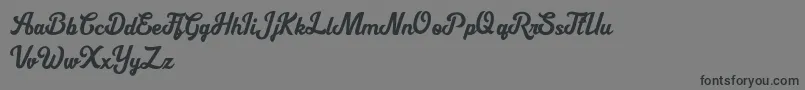 Cipthayasa DEMO-Schriftart – Schwarze Schriften auf grauem Hintergrund