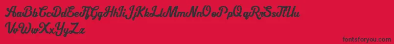 Cipthayasa DEMO Font – Black Fonts on Red Background