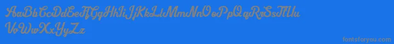 Cipthayasa DEMO Font – Gray Fonts on Blue Background