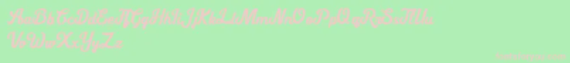 Cipthayasa DEMO Font – Pink Fonts on Green Background