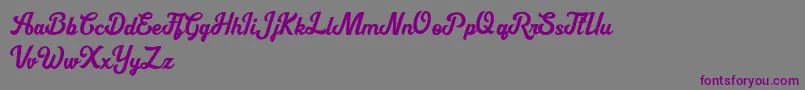 Cipthayasa DEMO-Schriftart – Violette Schriften auf grauem Hintergrund