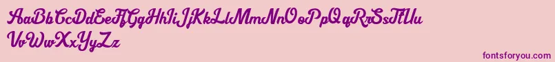 Cipthayasa DEMO Font – Purple Fonts on Pink Background