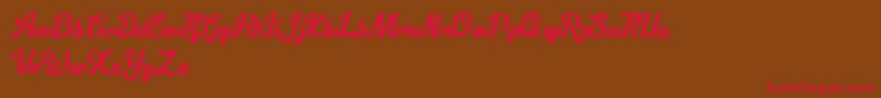 Cipthayasa DEMO Font – Red Fonts on Brown Background