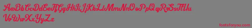 Cipthayasa DEMO Font – Red Fonts on Gray Background