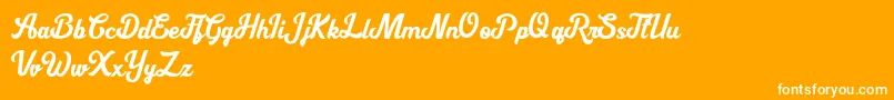 Cipthayasa DEMO Font – White Fonts on Orange Background