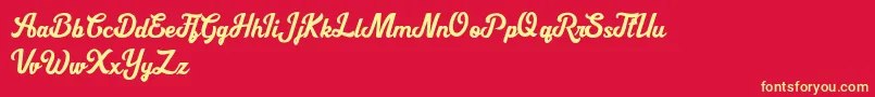 Cipthayasa DEMO Font – Yellow Fonts on Red Background