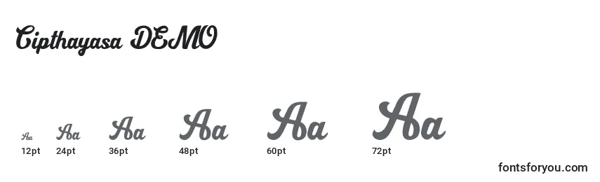Cipthayasa DEMO Font Sizes