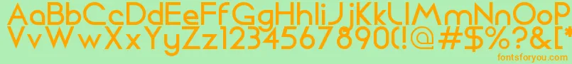Circo Font – Orange Fonts on Green Background