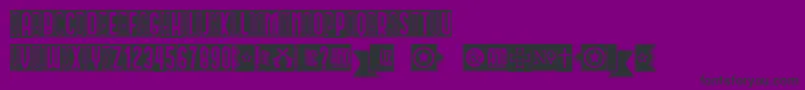 Circusant Font – Black Fonts on Purple Background