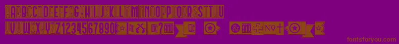 Circusant Font – Brown Fonts on Purple Background