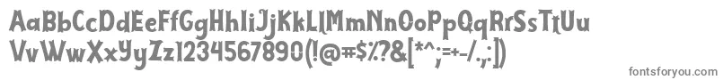フォントCirquesa Font by Keitzo 7NTypes – 白い背景に灰色の文字