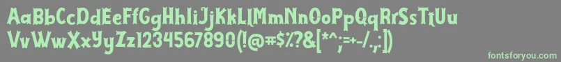More about Cirquesa Font by Keitzo 7NTypes Font Cirquesa Font by Keitzo 7NTypes Font – Green Fonts on Gray Background