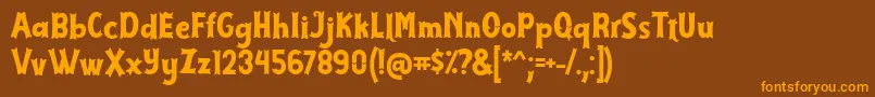 fuente Cirquesa Font by Keitzo 7NTypes – Fuentes Naranjas Sobre Fondo Marrón