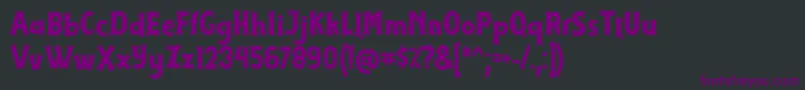 Cirquesa Font by Keitzo 7NTypes Font – Purple Fonts on Black Background