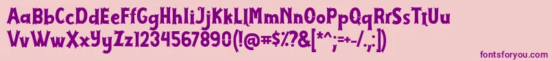 Cirquesa Font by Keitzo 7NTypes Font – Purple Fonts on Pink Background