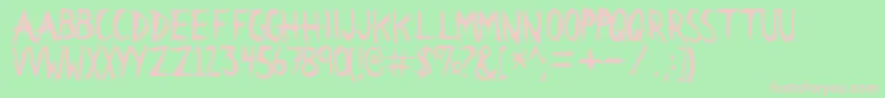 CITID    Font – Pink Fonts on Green Background