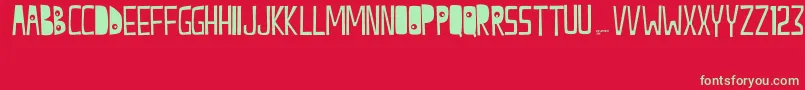 CITRUS7 eric wiryanata 2008 Font – Green Fonts on Red Background
