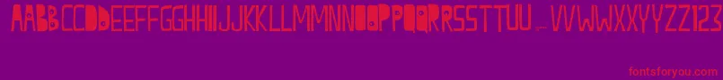 CITRUS7 eric wiryanata 2008 Font – Red Fonts on Purple Background