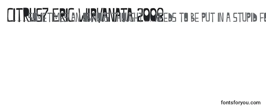 Überblick über die Schriftart CITRUS7 eric wiryanata 2008