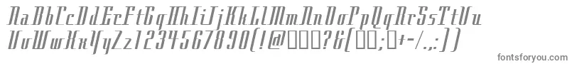 CITY-fontti – harmaat kirjasimet valkoisella taustalla