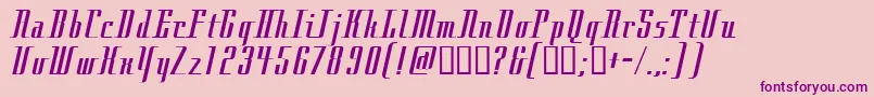 CITY Font – Purple Fonts on Pink Background