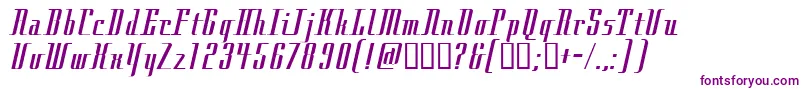 CITY Font – Purple Fonts on White Background