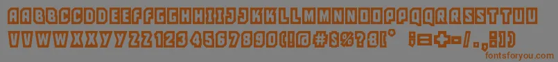 ciudad capital Font – Brown Fonts on Gray Background