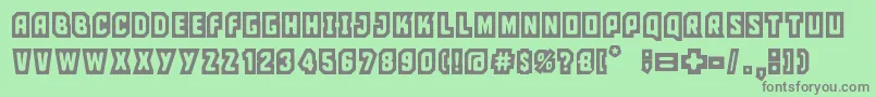 ciudad capital Font – Gray Fonts on Green Background
