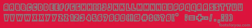 ciudad capital Font – Gray Fonts on Red Background