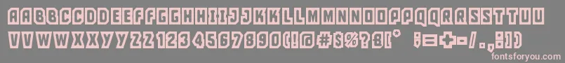 ciudad capital Font – Pink Fonts on Gray Background