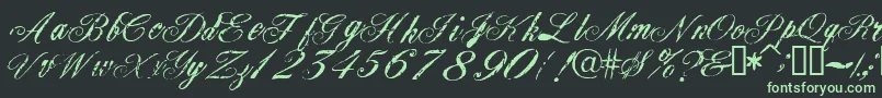 Civilian Font – Green Fonts on Black Background