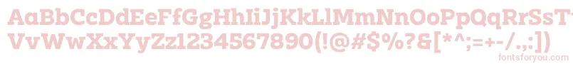 Clab Personal Use Bold Font – Pink Fonts on White Background