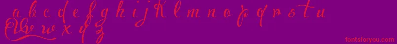 fuente VoluptateDemo – Fuentes Rojas Sobre Fondo Morado