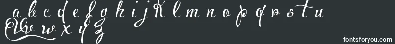 フォントVoluptateDemo – 黒い背景に白い文字