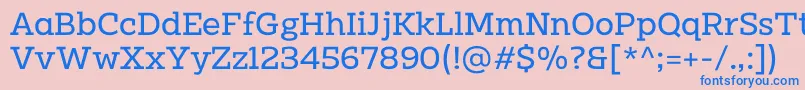 Clab Personal Use Regular Font – Blue Fonts on Pink Background