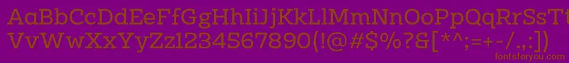 Clab Personal Use Regular Font – Brown Fonts on Purple Background