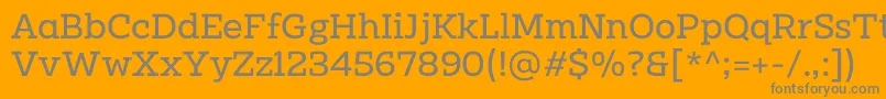 Clab Personal Use Regular Font – Gray Fonts on Orange Background