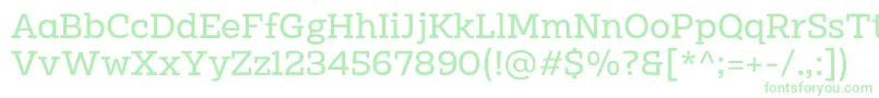 Clab Personal Use Regular Font – Green Fonts on White Background