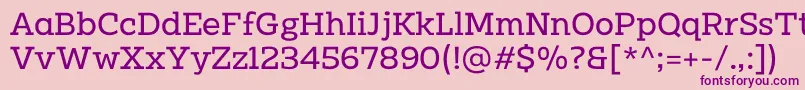 Clab Personal Use Regular Font – Purple Fonts on Pink Background