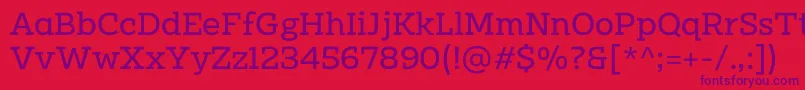 Clab Personal Use Regular Font – Purple Fonts on Red Background