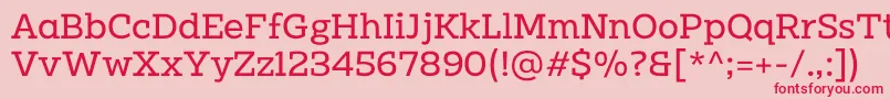 Clab Personal Use Regular Font – Red Fonts on Pink Background