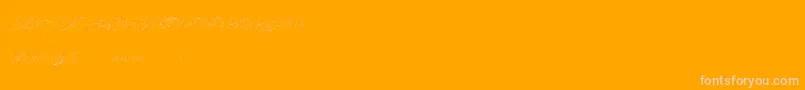 Шрифт Claire for personal use – розовые шрифты на оранжевом фоне