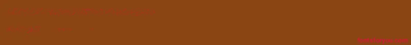 Claire for personal use Font – Red Fonts on Brown Background