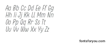 Revisão da fonte Clambake October Six Light Italic Font by Situjuh 7NTypes