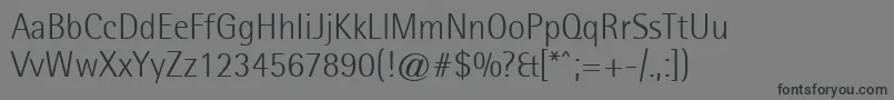 LibreSemisansLightSsiLight Font – Black Fonts on Gray Background