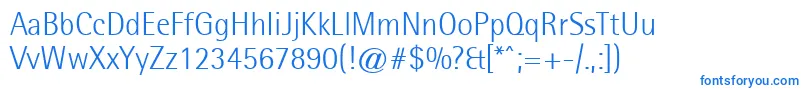 LibreSemisansLightSsiLight Font – Blue Fonts on White Background