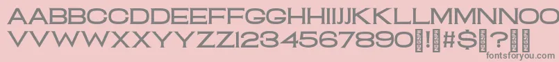 ClamShack Regular Font – Gray Fonts on Pink Background