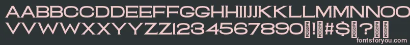ClamShack Regular-Schriftart – Rosa Schriften auf schwarzem Hintergrund
